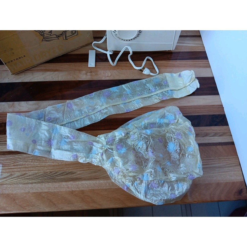 VTG Tropic Aire Portable Hair Dryer In Case With Soft Bonnet Hood WORKS! 38116 - Picture 7 of 16